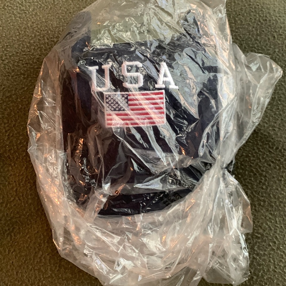 NIP Men’s Rapid Dominance navy embroidered hat. American flag and USA